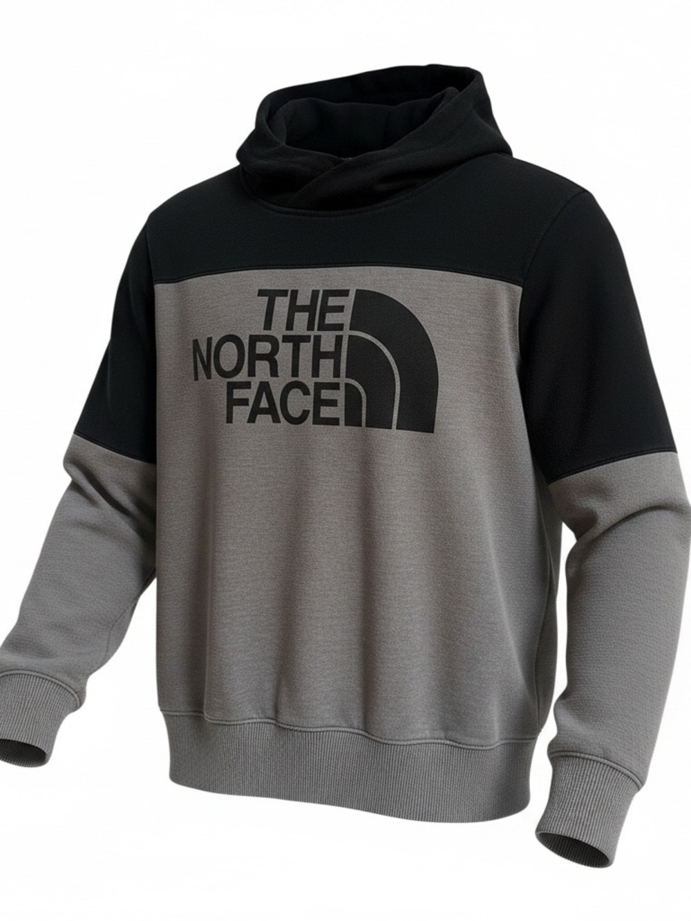 The North Face Black & Gray Colorblock Pullover Hoodie